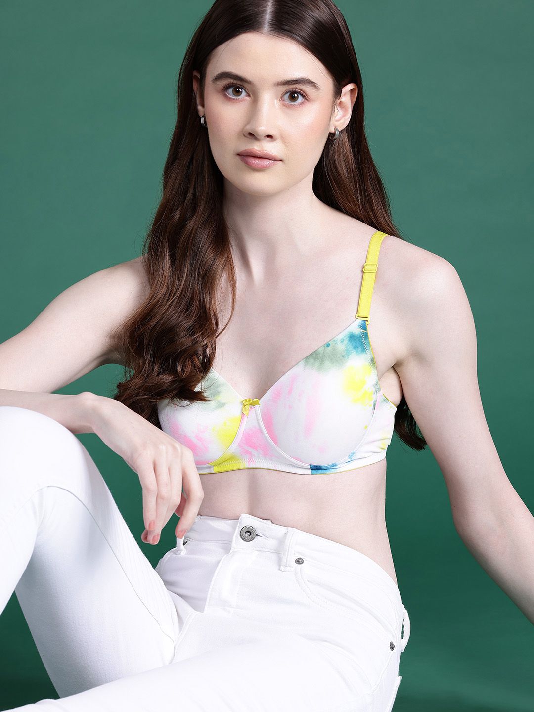 Buy DressBerry DressBerry Abstract Printed Full Coverage Lightly Padded Bra  at Redfynd