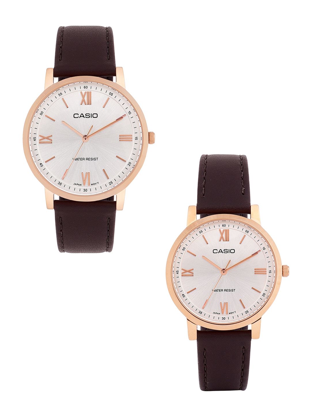 CASIO Men Leather Straps Water Resistance Analogue Watch A2162-picture-11