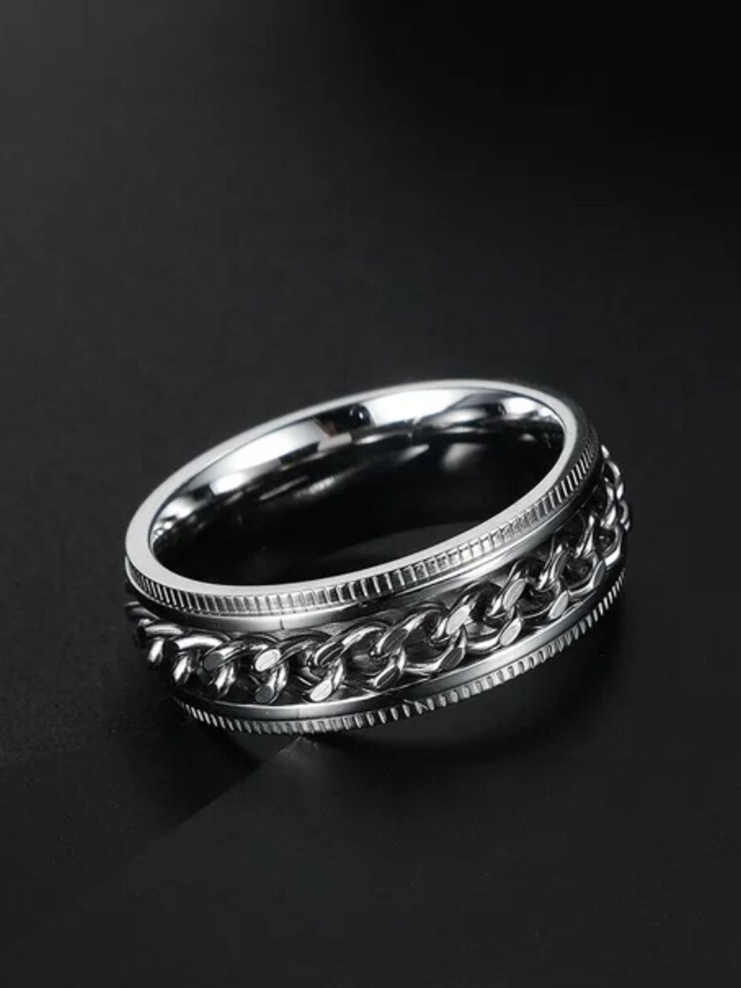 WROGN Men Runic Silver Band Finger Ring-picture-50