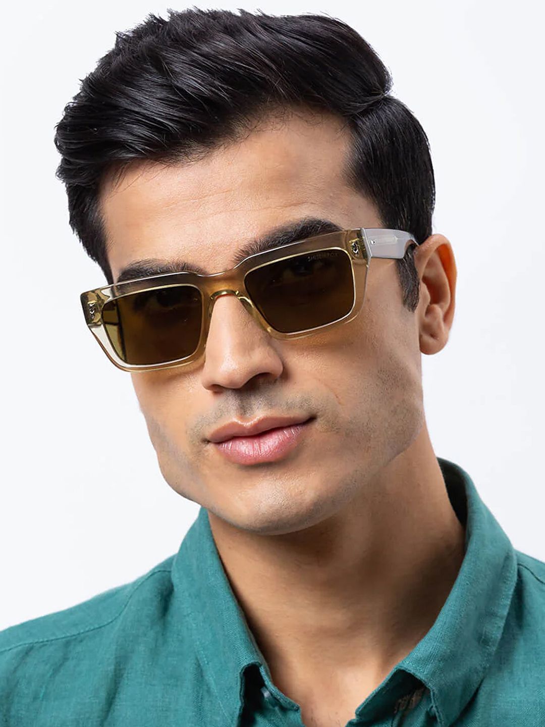Shisen Fox HABIKI OLIVE Unisex Sunglass 53-image-3