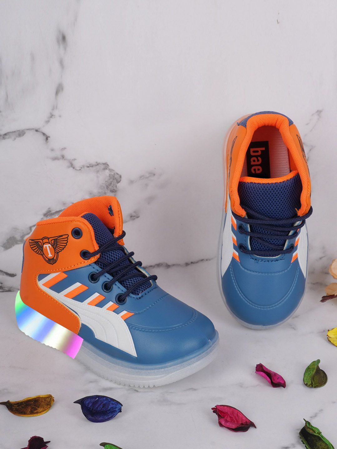 BAESD Kids Colourblocked Lightweight Lighting Style Sneakers-picture-15