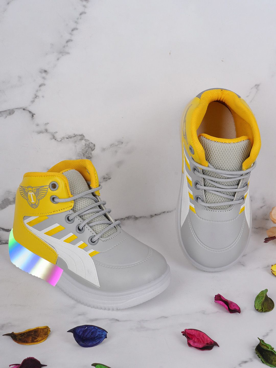 BAESD Kids Colourblocked Lightweight Lighting Style Sneakers-picture-14