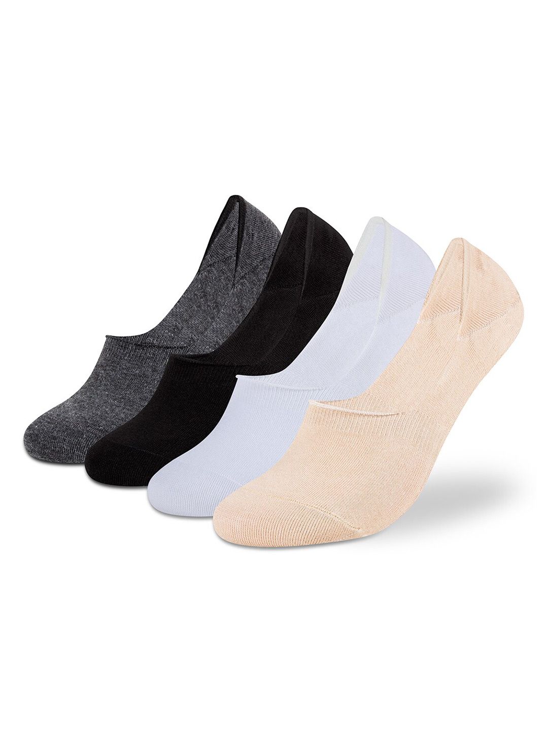 Supersox Men Pack Of 4 Anti-Slip Pure Cotton Shoe Liners-picture-32