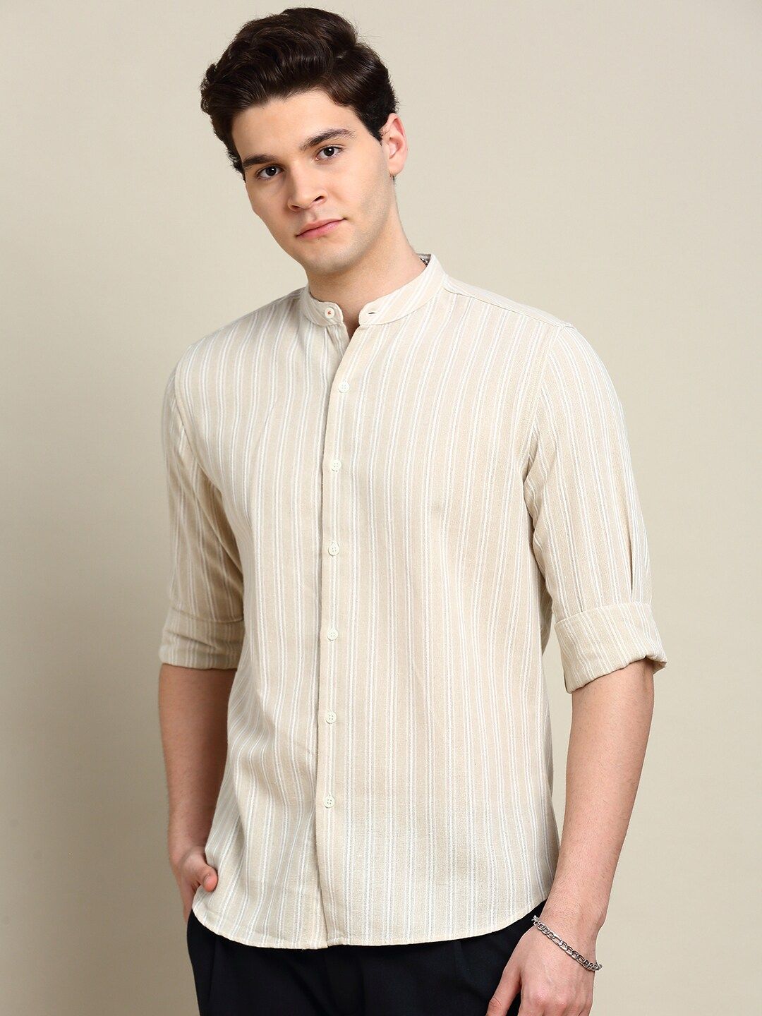 INVICTUS Sport Slim Fit Vertical Stripes Cotton Casual Shirt-picture-33