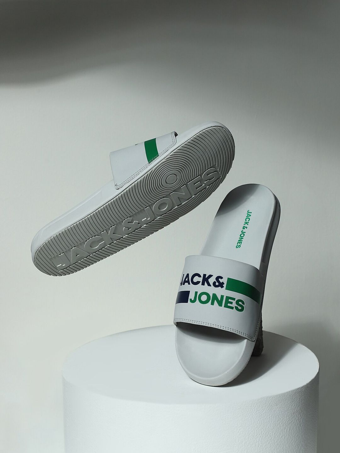 Jack & Jones Men JOSH STRIPE Printed Sliders-picture-55