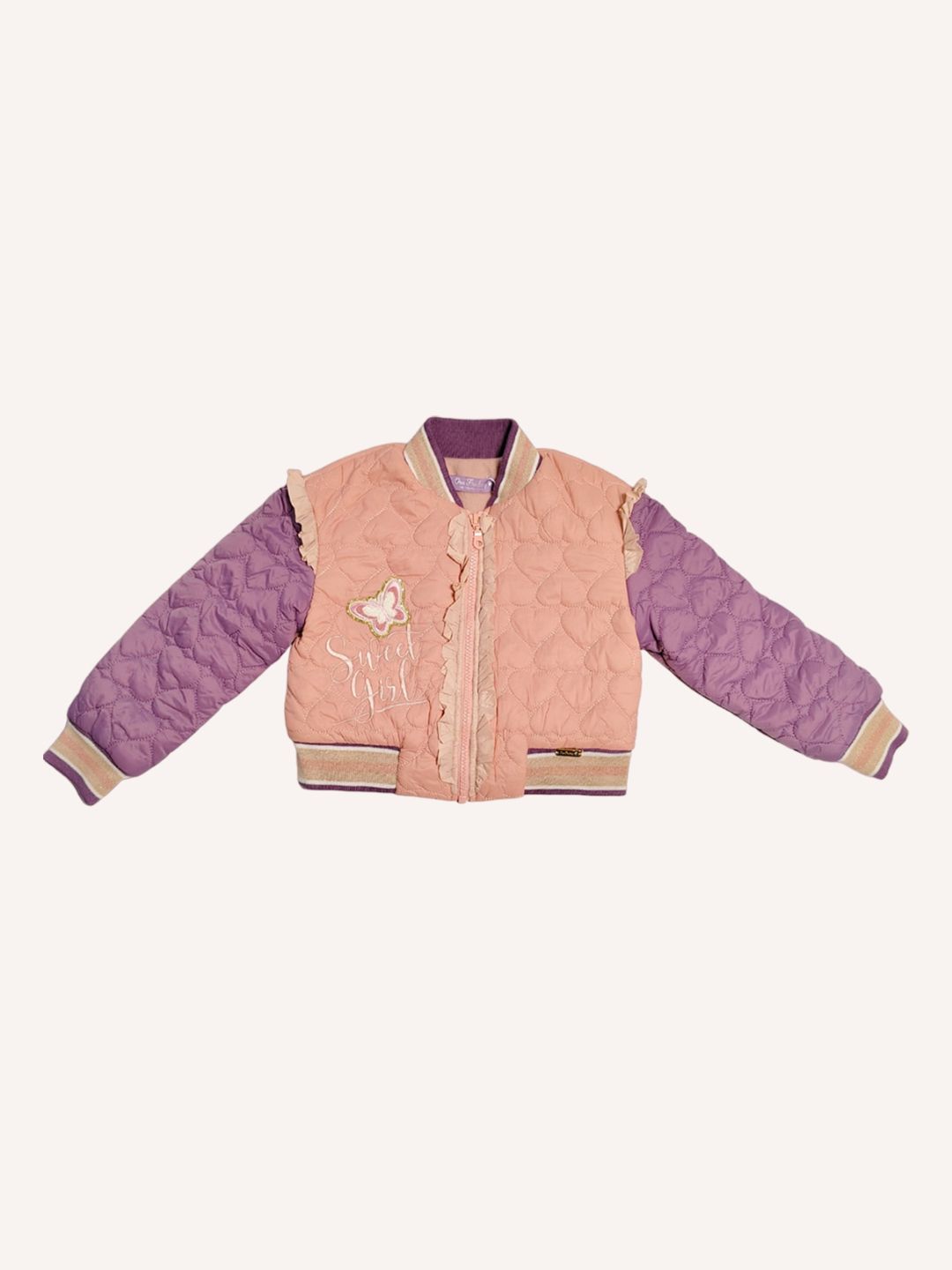 One Friday Girls Colourblocked Bomber Jacket-picture-13