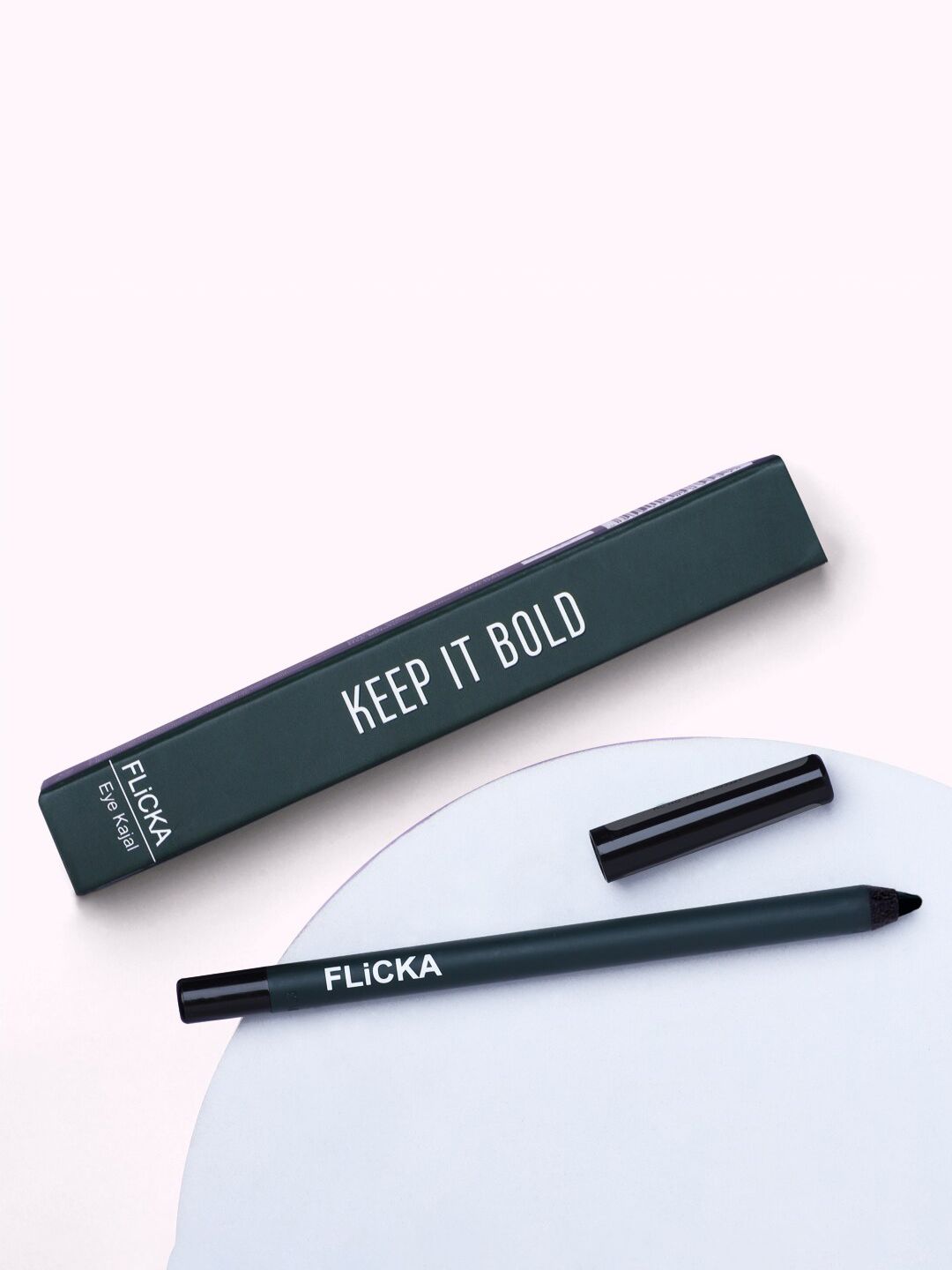 FLiCKA Keep It Bold Smudge Proof Intense Kajal - Dark Green 02-picture-29