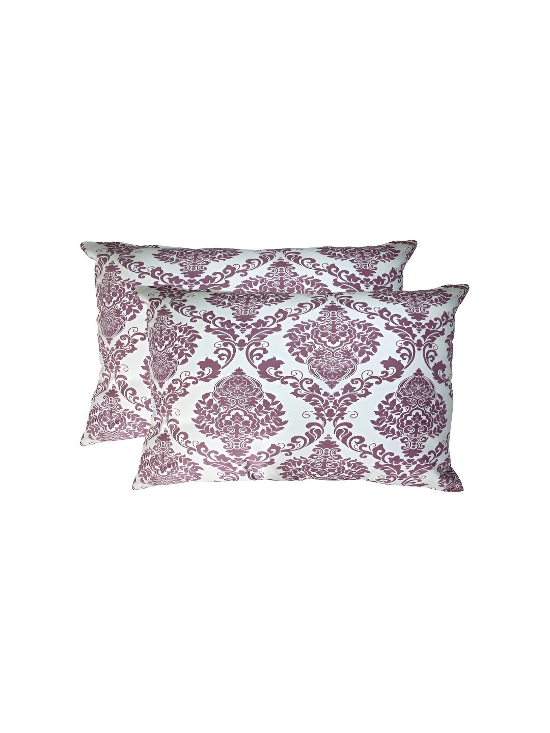 Texstylers White & Brown 2 Pieces Ethnic Motifs Printed Cotton Rectangle Cushion Covers-picture-25