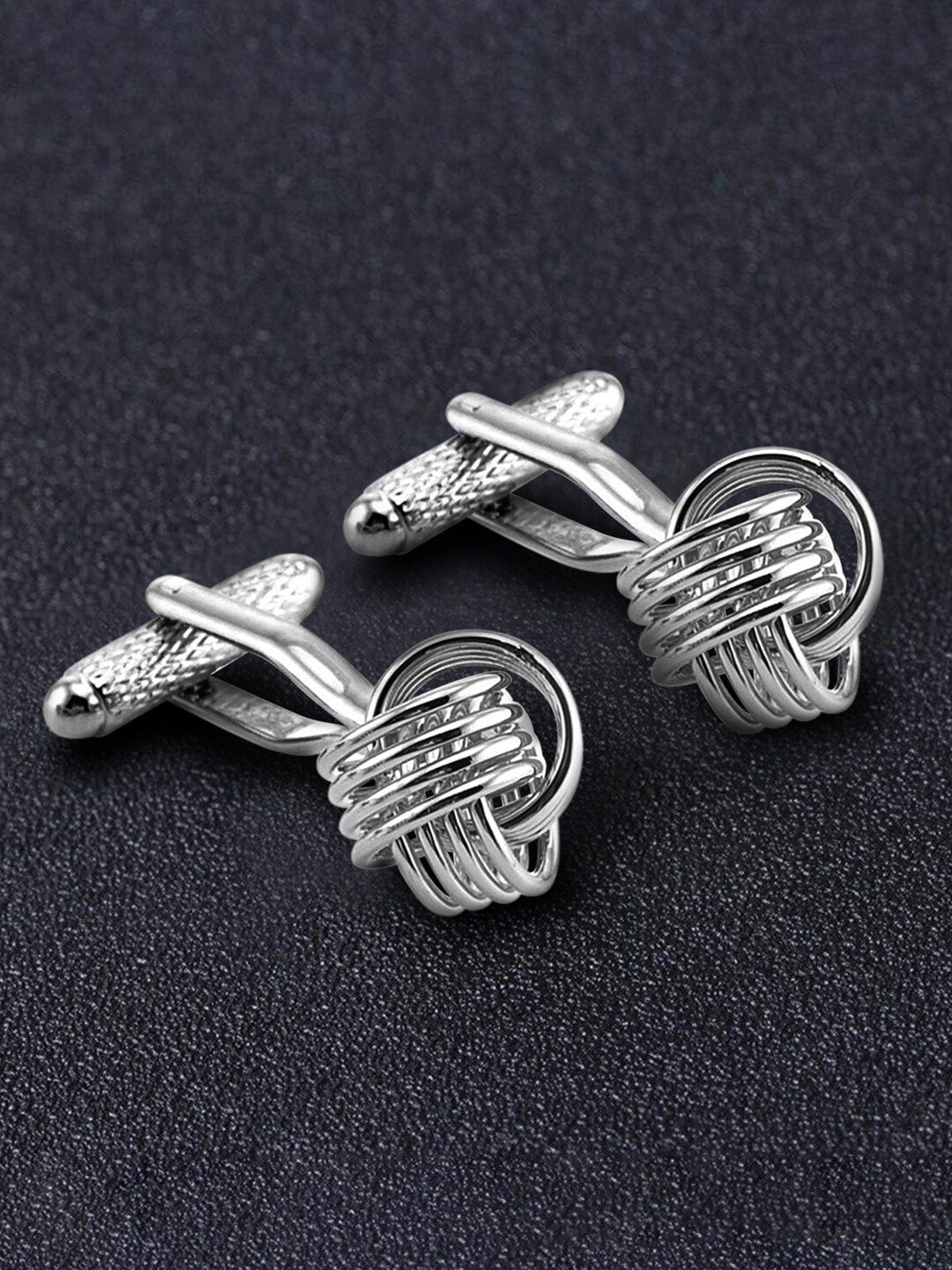 Peora Silver-Plated Quirky Cufflink-picture-21