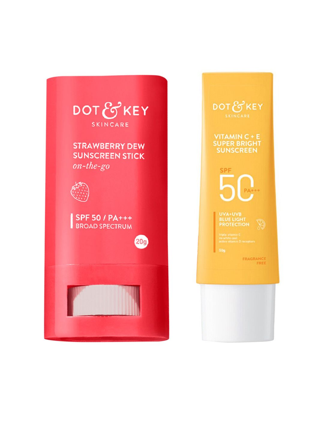 DOT & KEY SPF 50 Sunscreen Duo - Strawberry Dew Stick 20g & Vitamin C+E Lotion 50g-picture-38