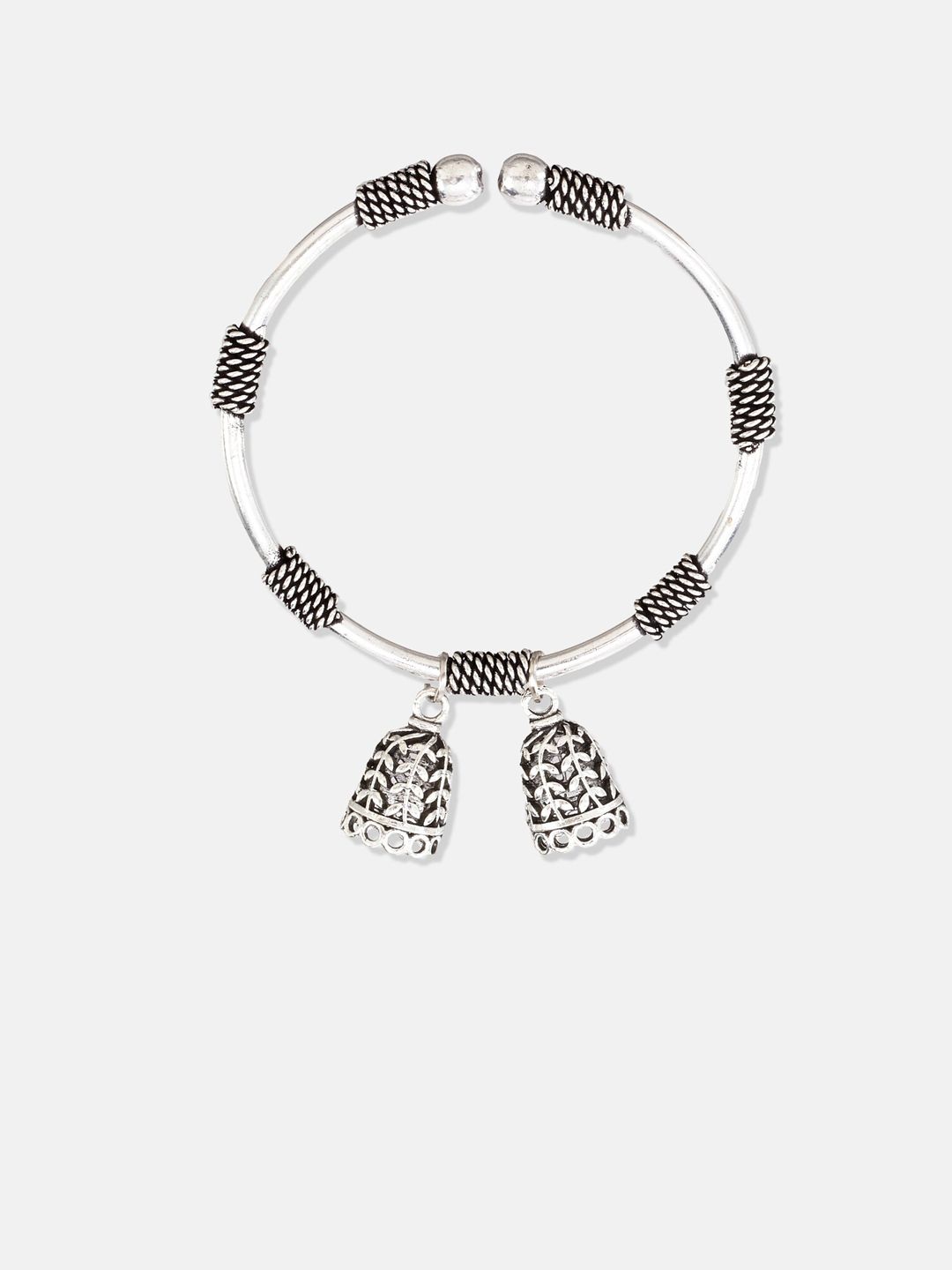 ATIBELLE Set of 3 German Silver Plated & Stone Studded Jewellery Set