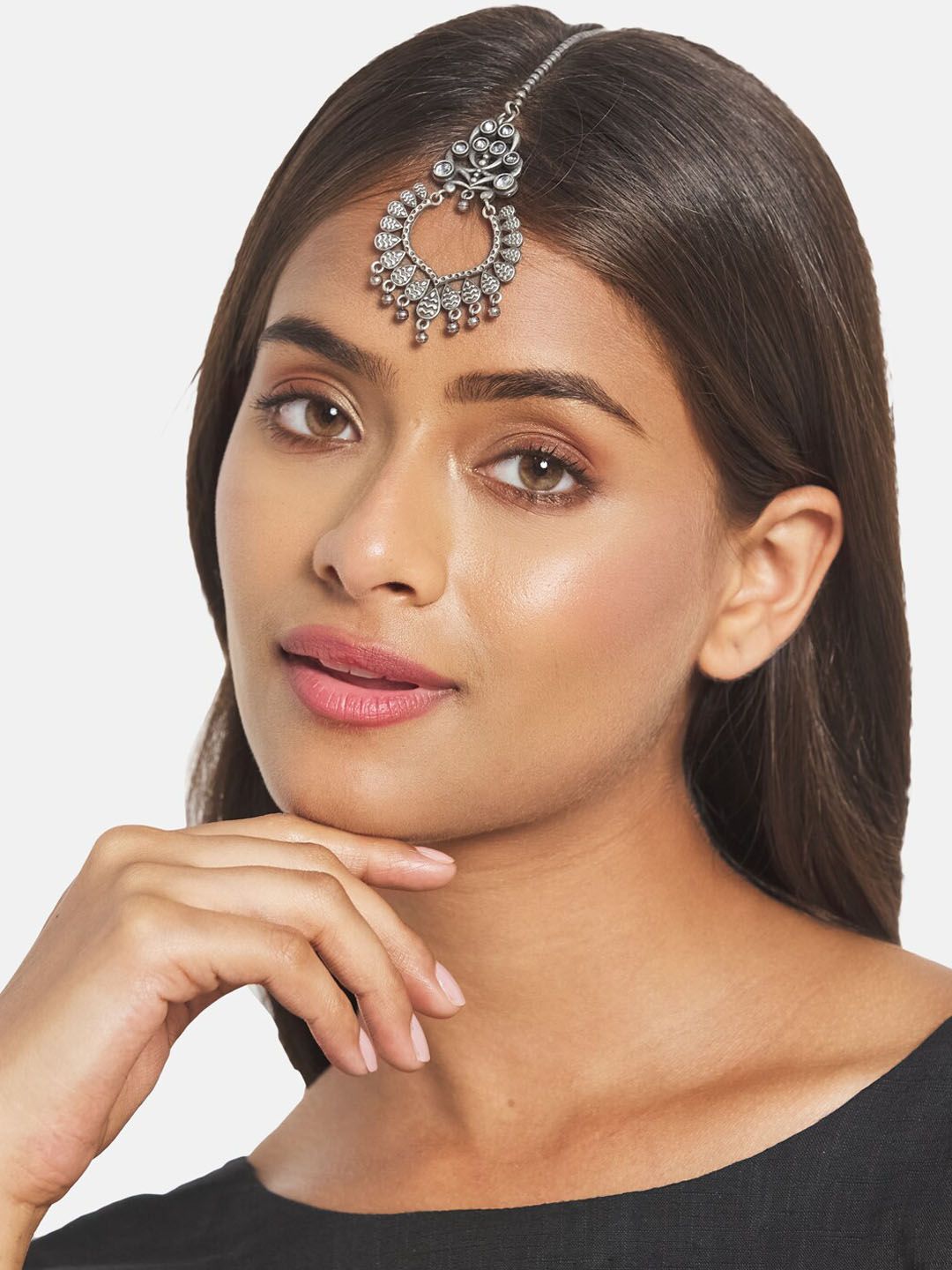 ATIBELLE Set of 3 Silver-Plated Floral Shaped Jewellery Set