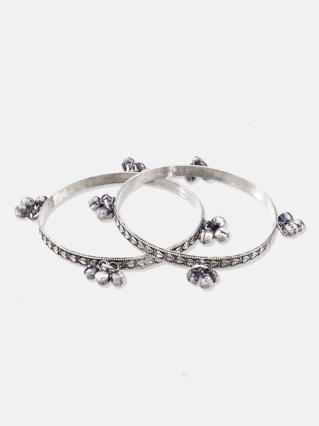 ATIBELLE Set of 3 Silver-Plated Floral Shaped Jewellery Set