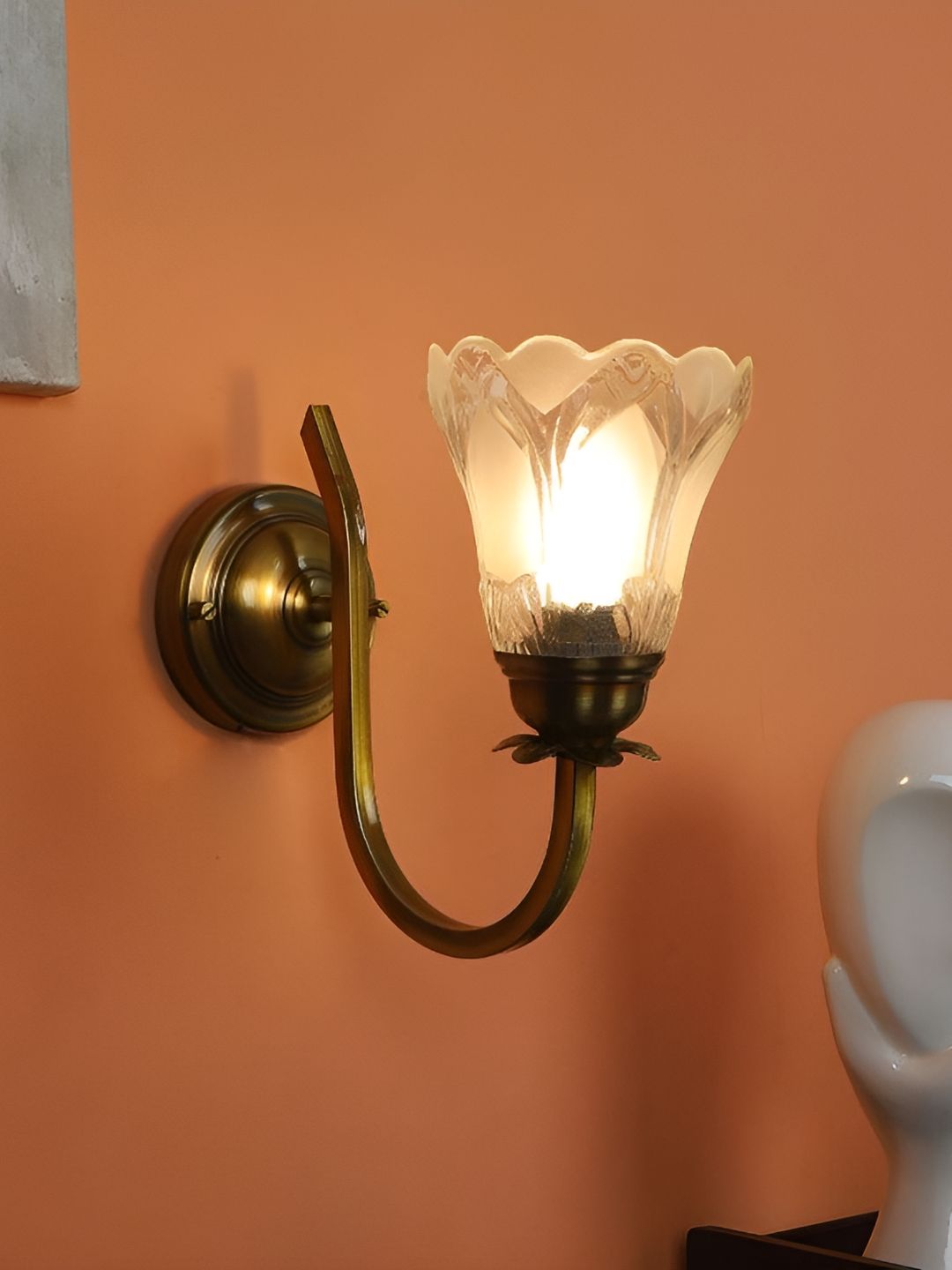 ELIANTE Gold Toned Iron Contemporary Cylinder Shaped Wall Lamp-picture-37