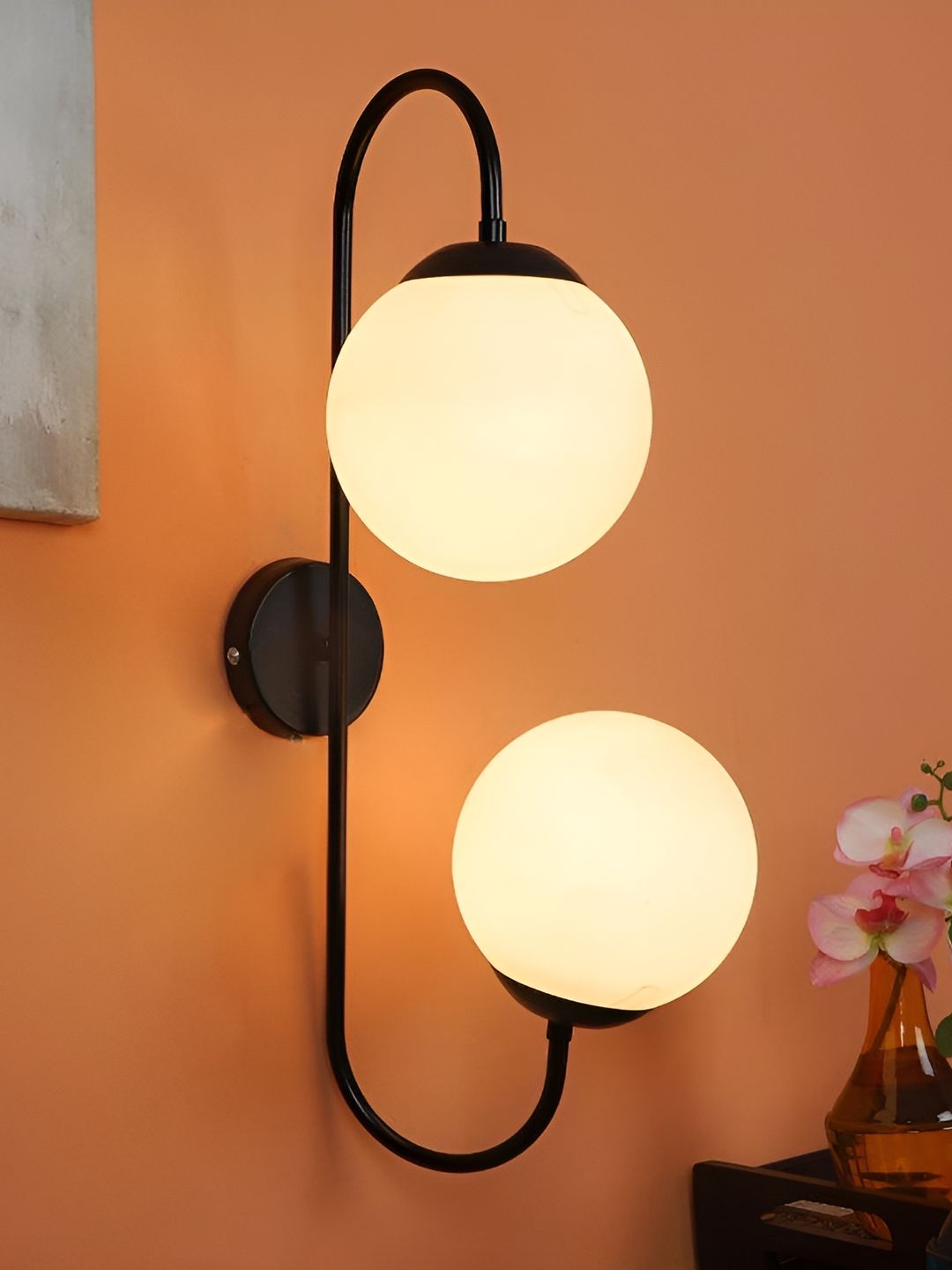 ELIANTE Black Iron Contemporary Spherical Wall Lamp-picture-42