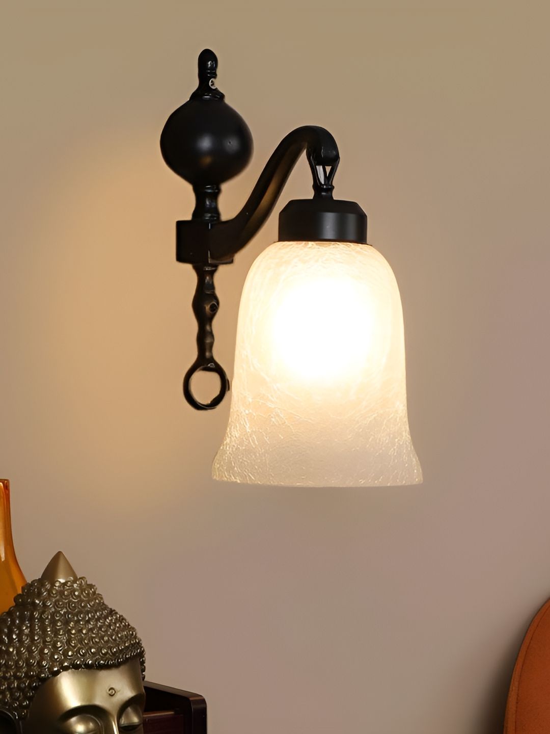 ELIANTE Black Iron Contemporary Bell Shaped Wall Lamp-image-27