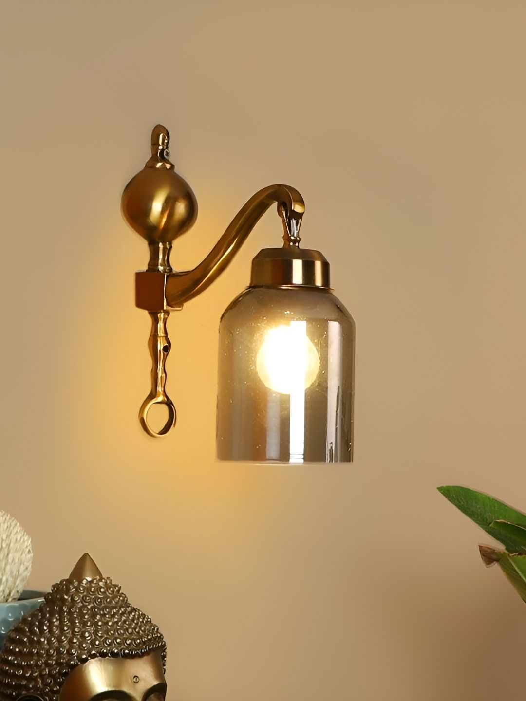 ELIANTE Gold-Toned Aluminium Contemporary Cylinder Shaped Wall Lamp-picture-23