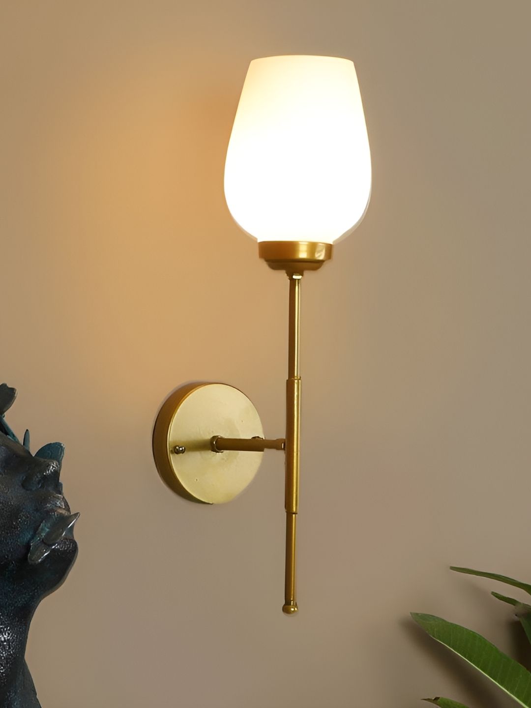 ELIANTE Gold Toned Iron Contemporary Cylinder Shaped Wall Lamp-picture-22