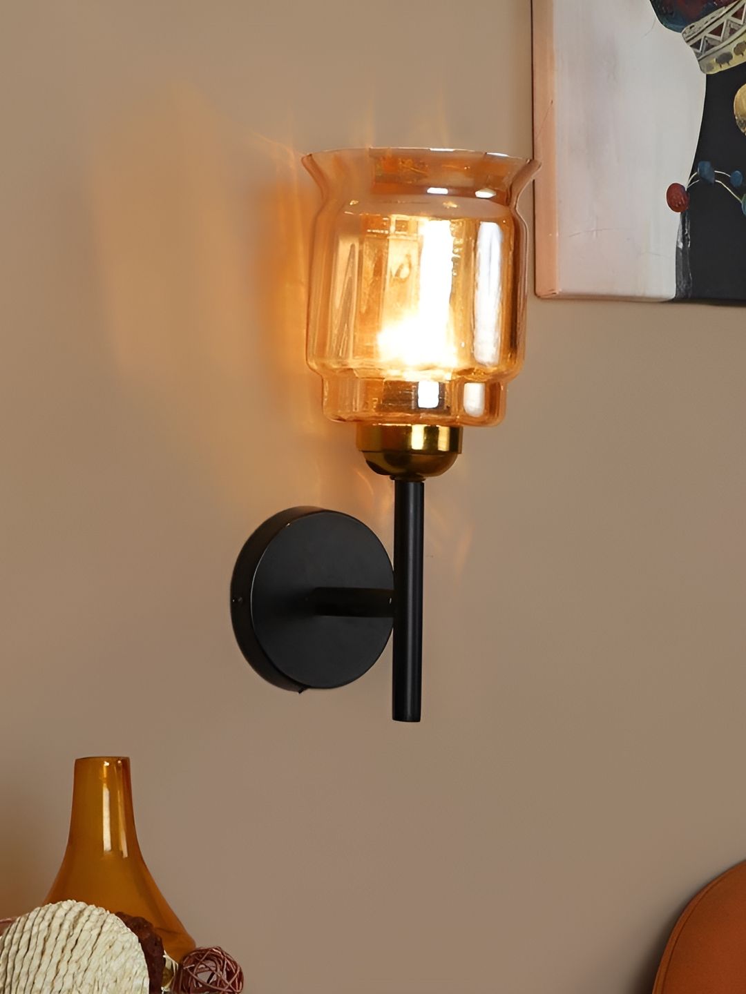 ELIANTE Black Iron Contemporary Cylinder Shaped Wall Lamp-picture-22