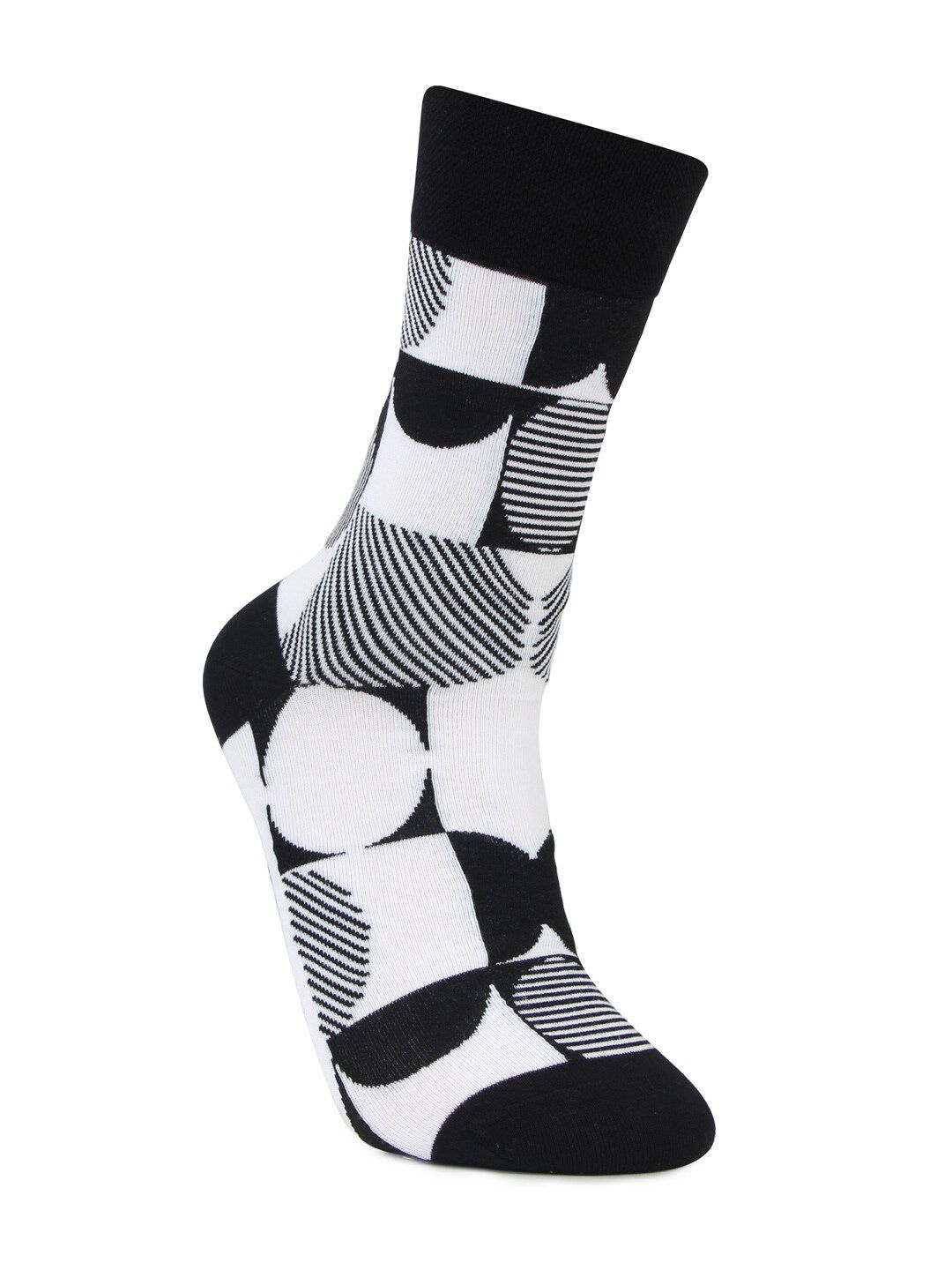 Bonjour Men Pack Of 3 Patterned Cotton Ankle Length Socks-picture-29