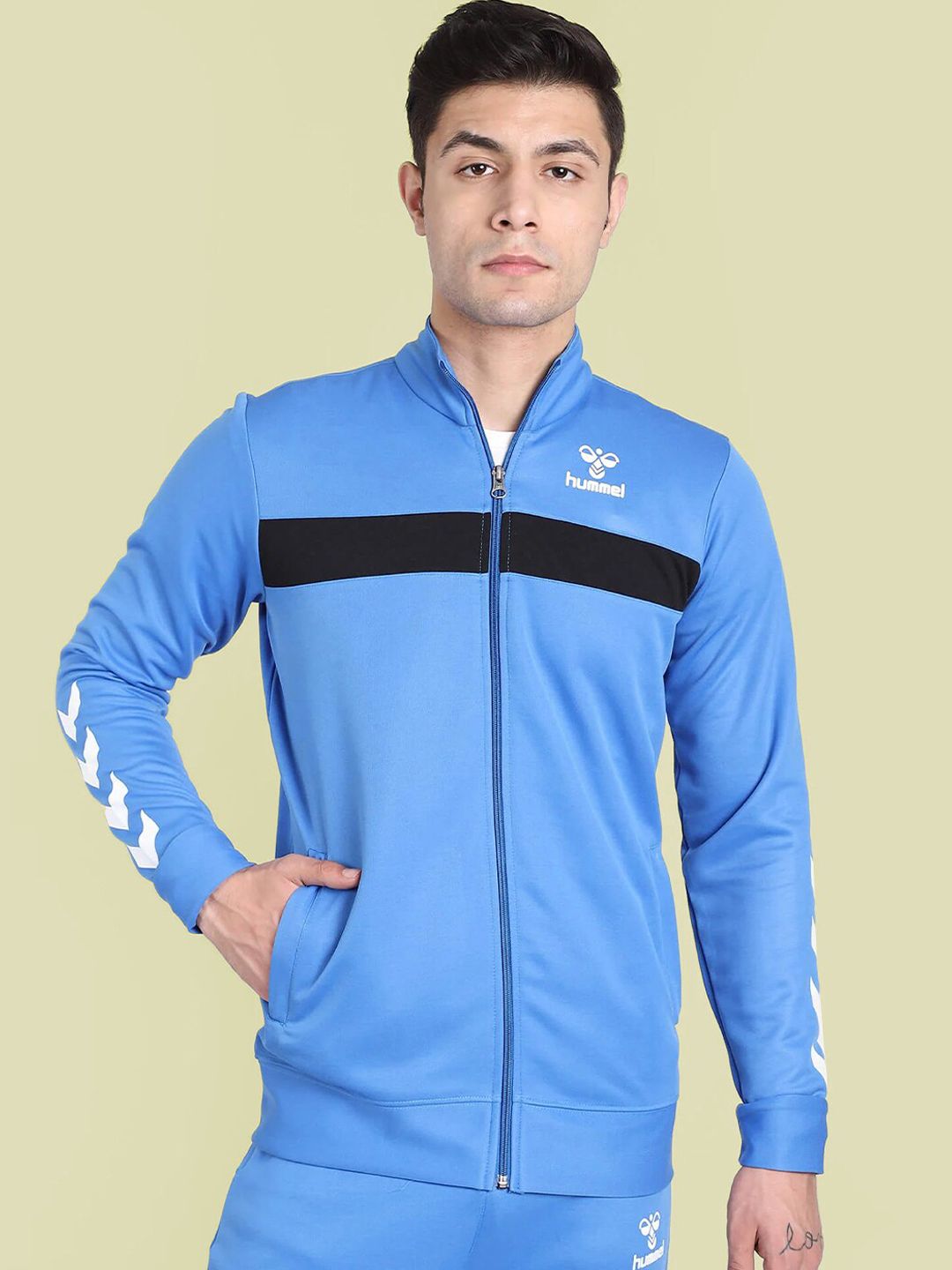 hummel Colorblocked Mock Collar Tracksuit-picture-15