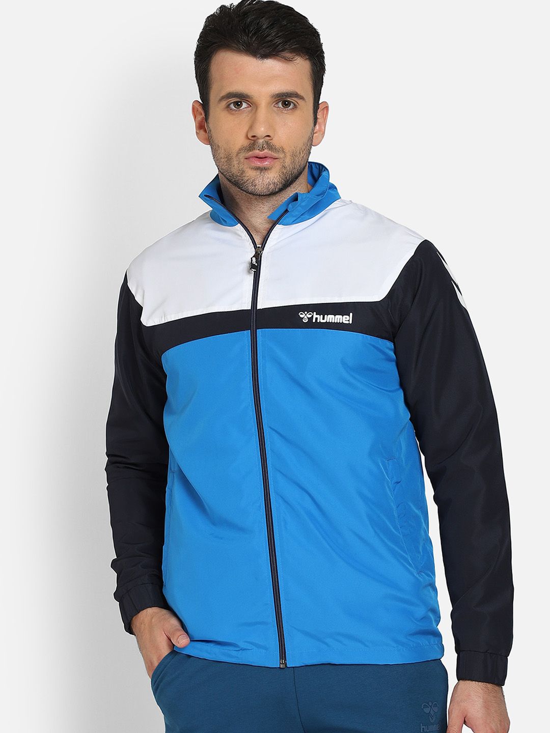 hummel Colorblocked Stand-Collar Tracksuit-image-34