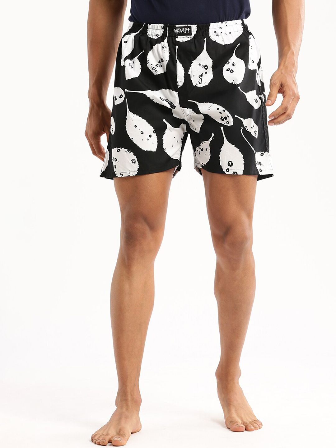 showoffff SHOWOFF Slim Fit Conversational Printed Cotton Boxer AM-131-9_Black-picture-11