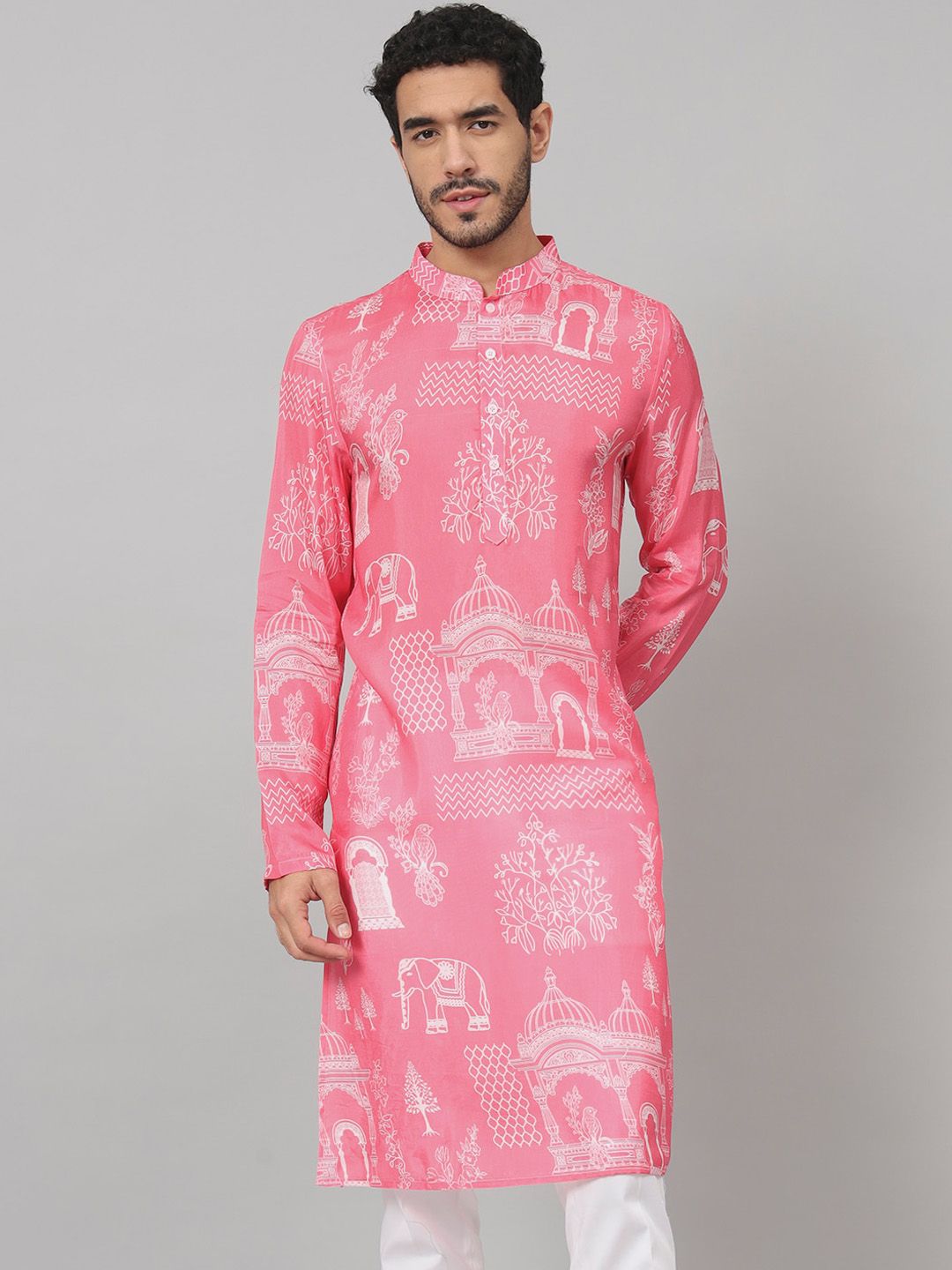 HILO DESIGN Ethnic Motifs Printed Straight Kurta-picture-40