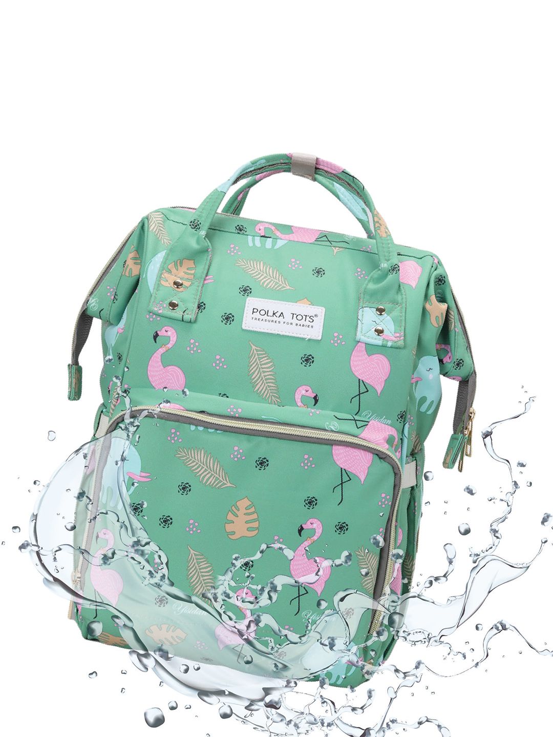 Polka Tots Kids Conversational Printed Premium Lightweight Diaper Bag-picture-10