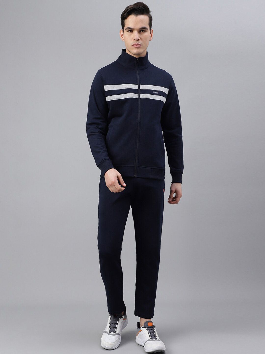 FCK GOLD Mock Collar Jacket With Track Pants-picture-54