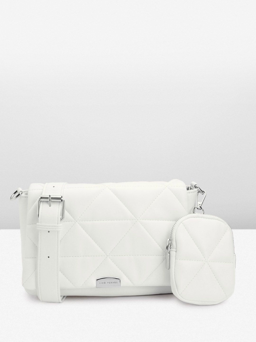 Lino Perros Structured Sling Bag with Quilted Detail-picture-17