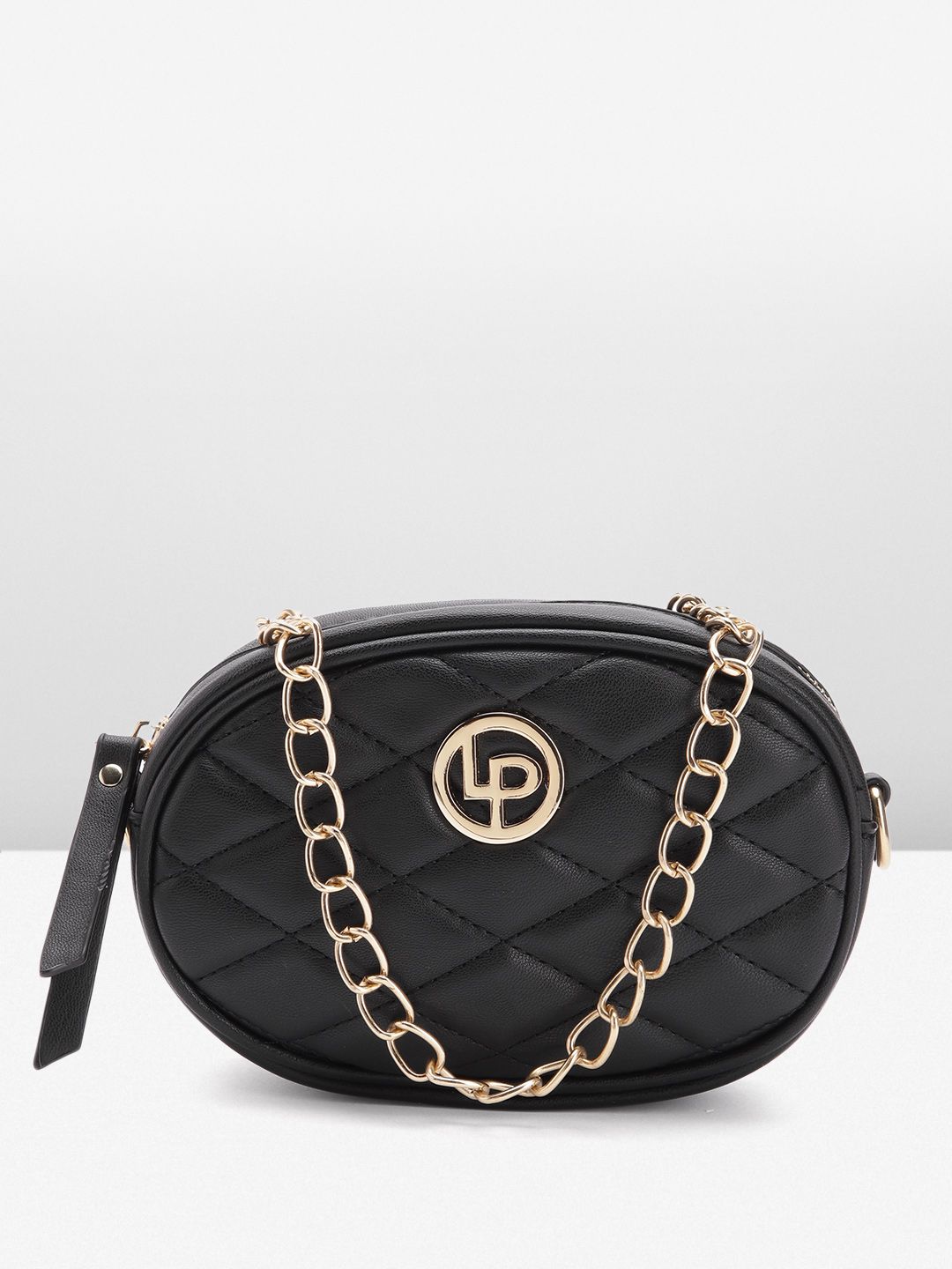 Lino Perros Geometric Textured Structured Sling Bag with Quilted Detail-picture-12