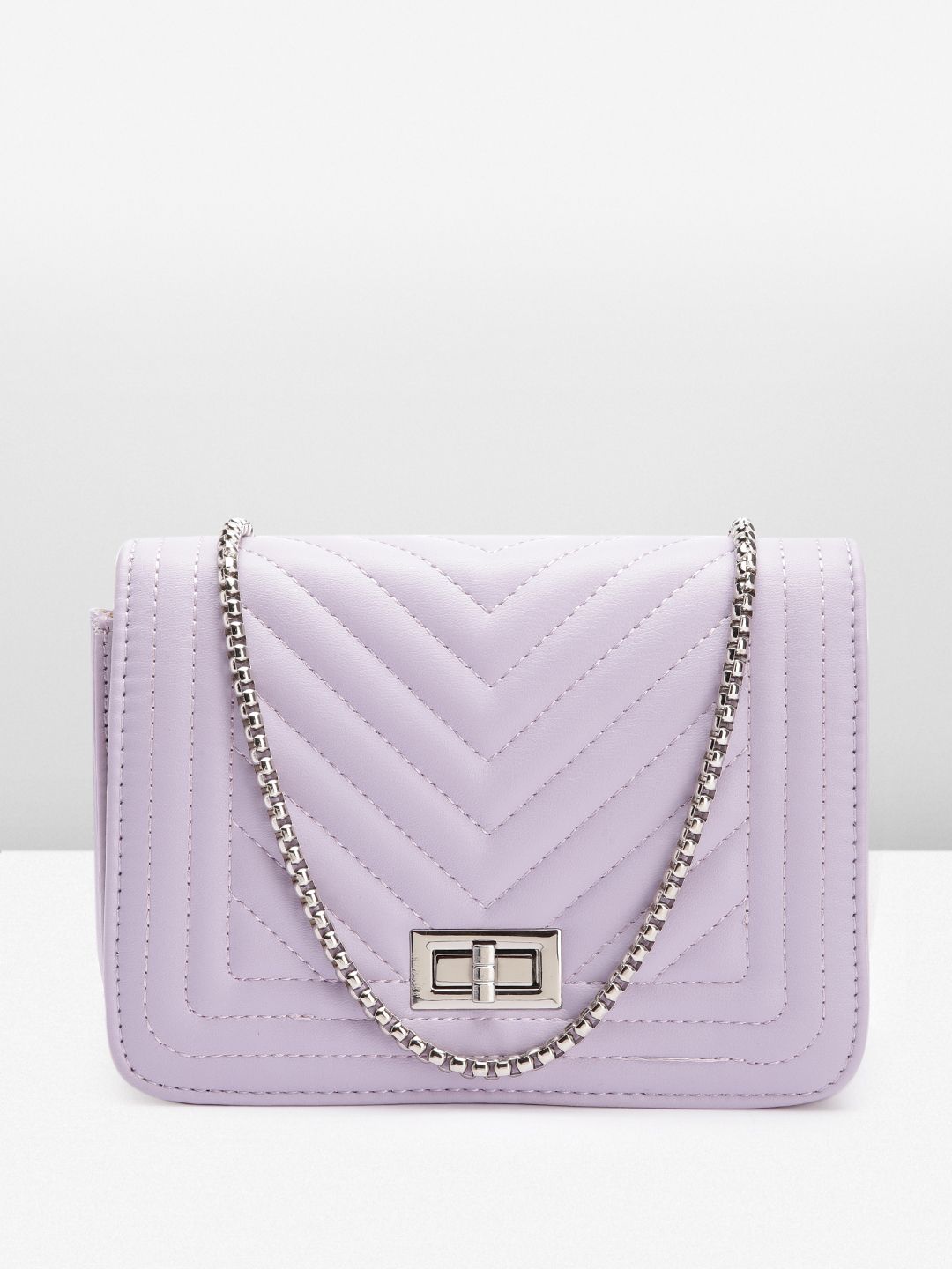 Lino Perros Textured Structured Sling Bag with Quilted Detail-picture-25