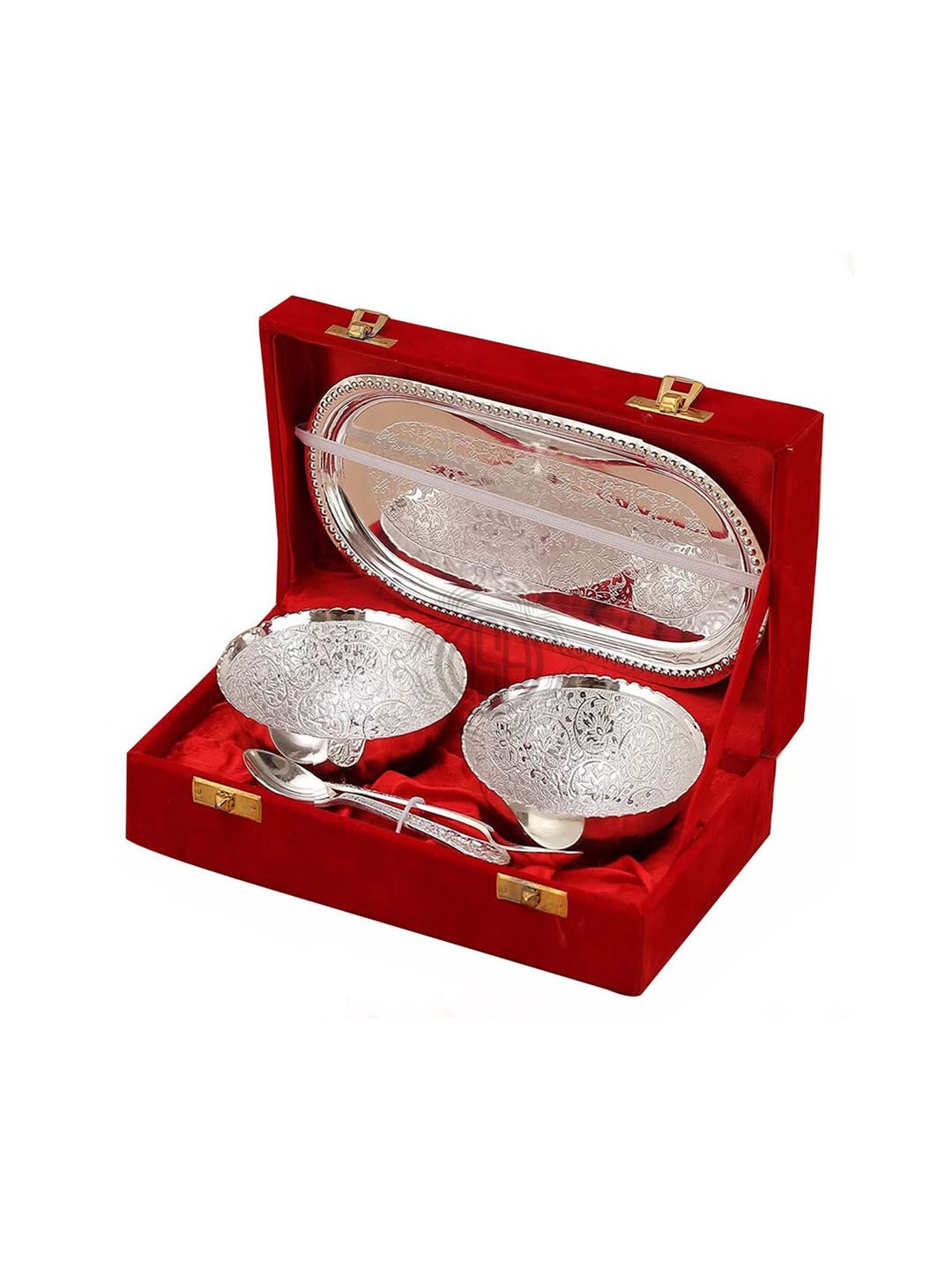 DSH Crafting Your Curiosity Silver Toned 4 Pieces Metal Gift Set with Velvet Box-picture-12