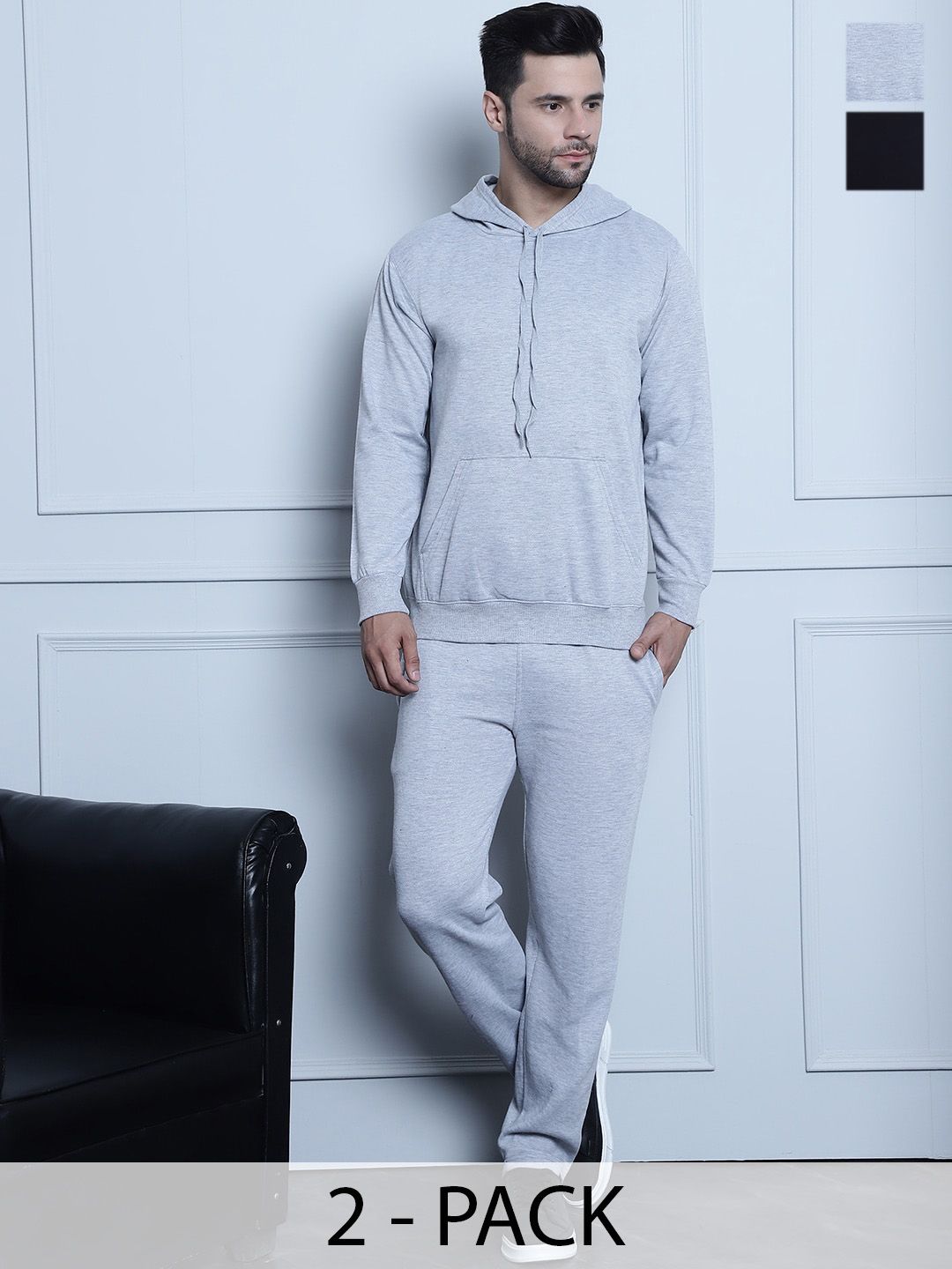 mack jonney VIMAL JONNEY Pack Of 2 Hooded Cotton Fleece Tracksuits-picture-30