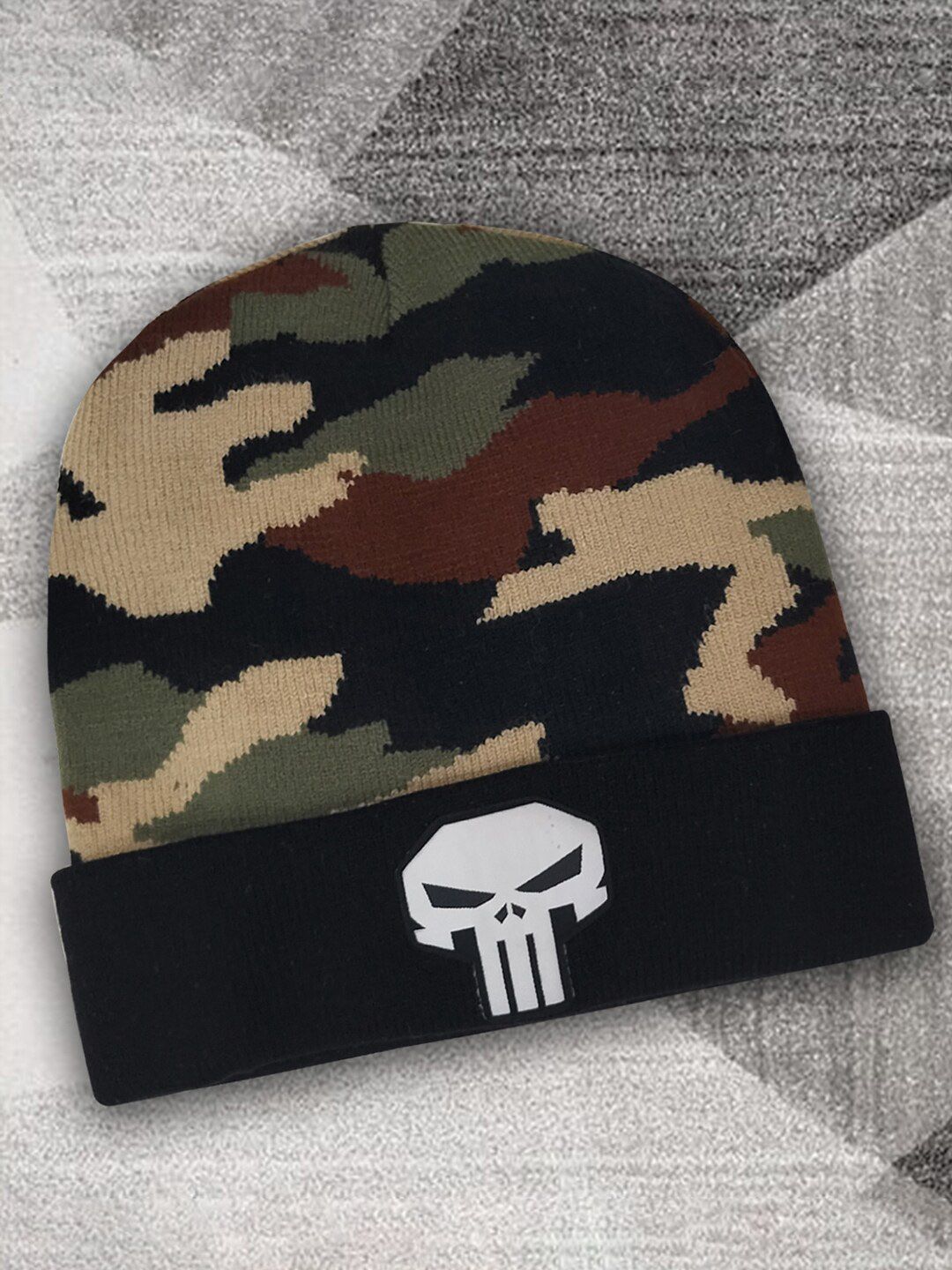 Free Authority Men Punisher Printed Beanie Caps-picture-33