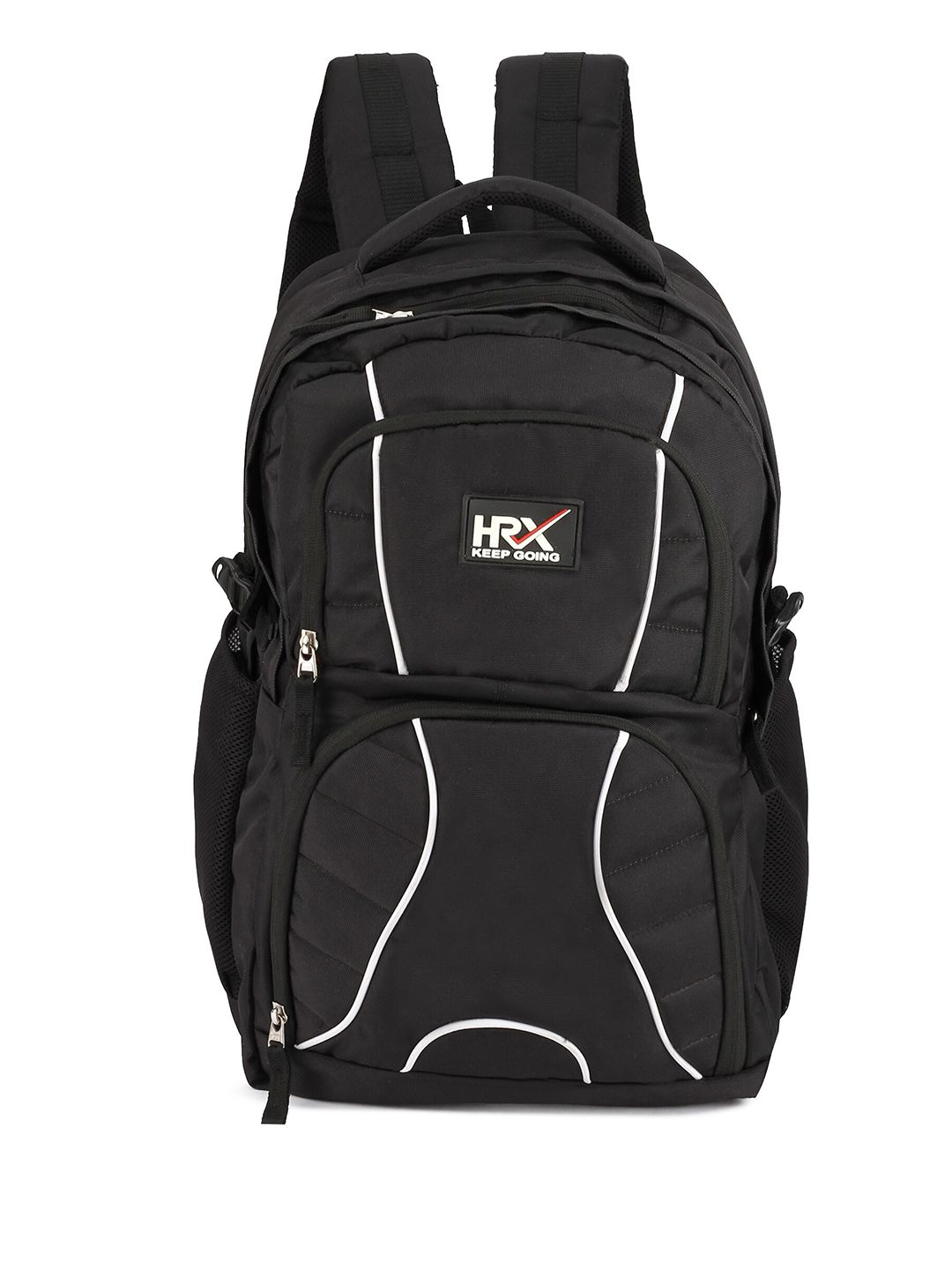 hrx by hrithik roshan x fwd HRX by Hrithik Roshan Unisex Black Lightweight Water Resistance Backpack-picture-21
