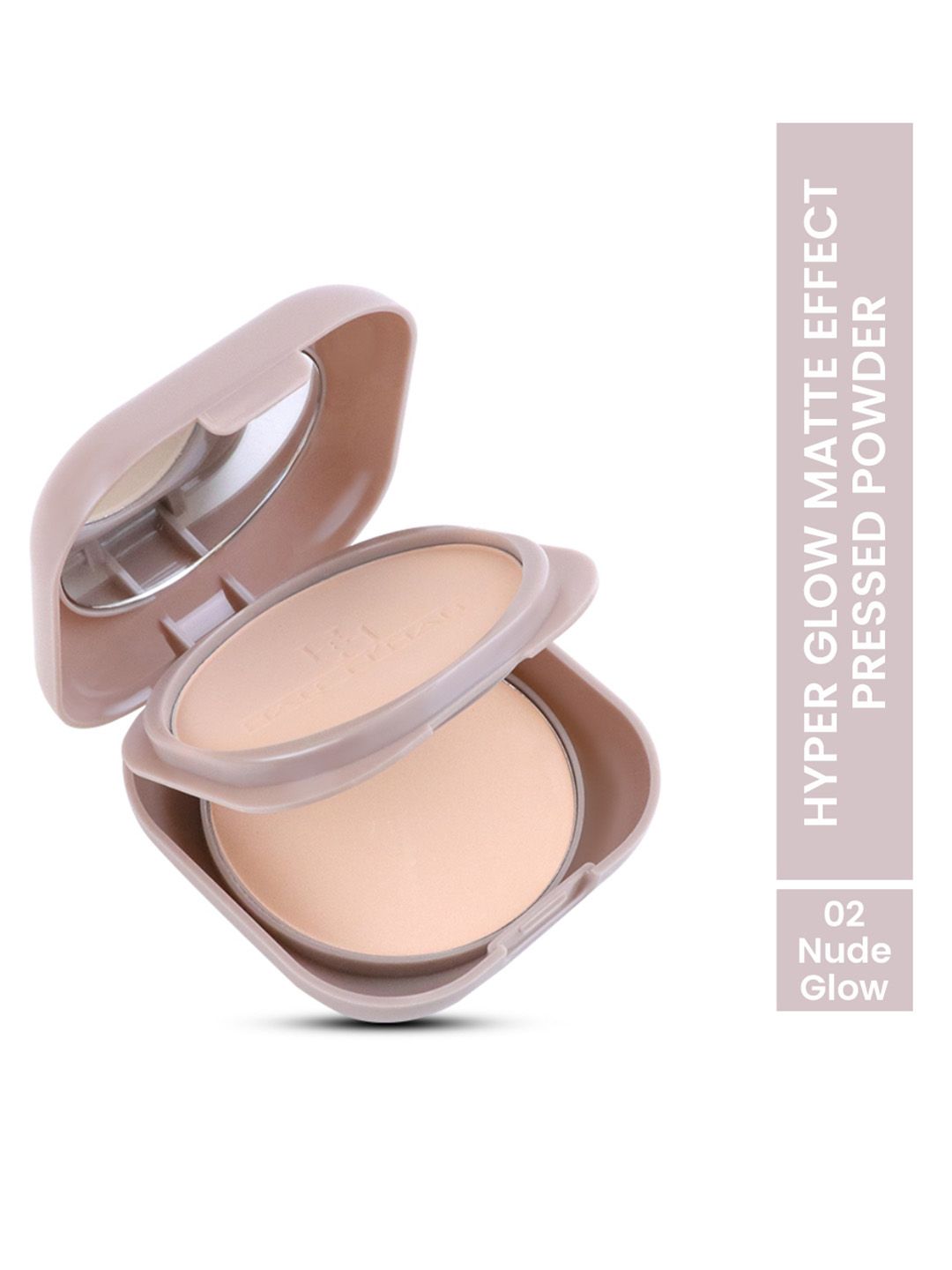 Half N Half Hyper Glow Matte Effect Pressed Powder with Vitamin C - Nude Glow 02-picture-25