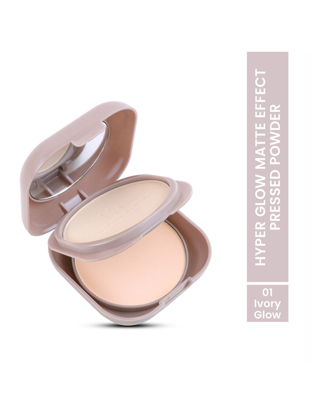 Half N Half Hyper Glow Matte Effect Pressed Powder with Vitamin C - Ivory Glow 01-picture-48