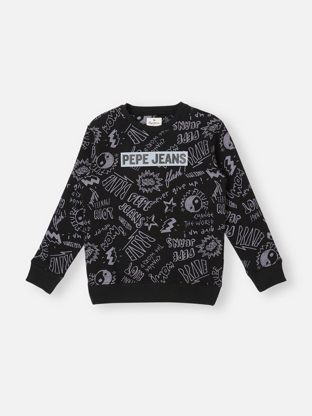 Pepe Jeans Boys Typography Printed Pullover Sweatshirt-picture-36