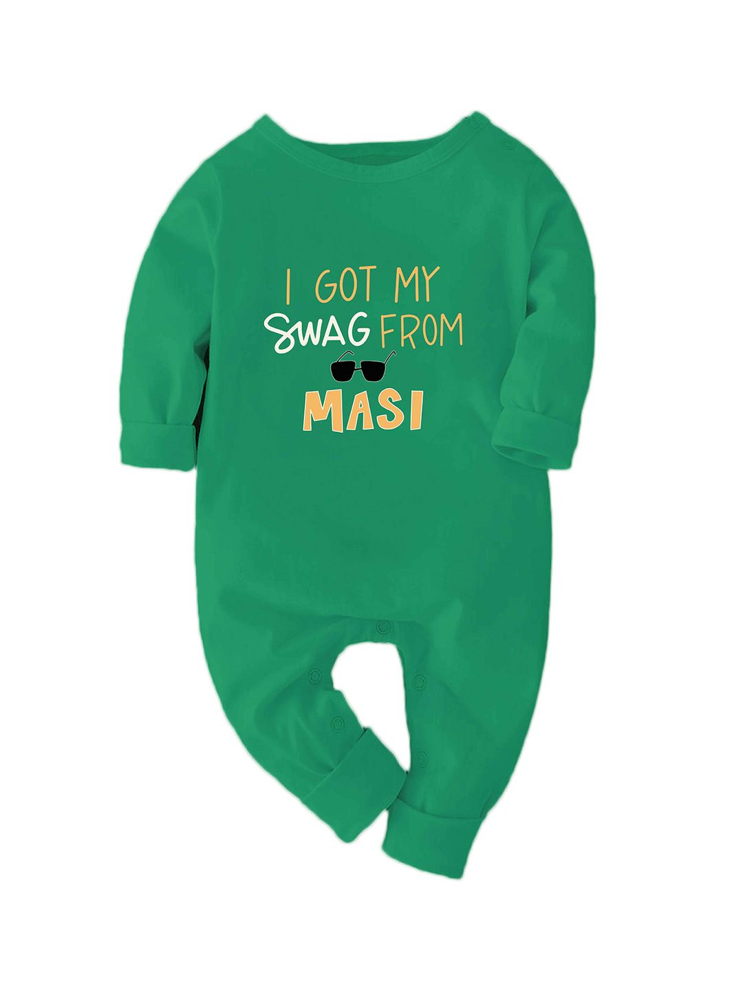 Zeezeezoo Kids Typography Printed Pure Cotton Bodysuit-picture-23