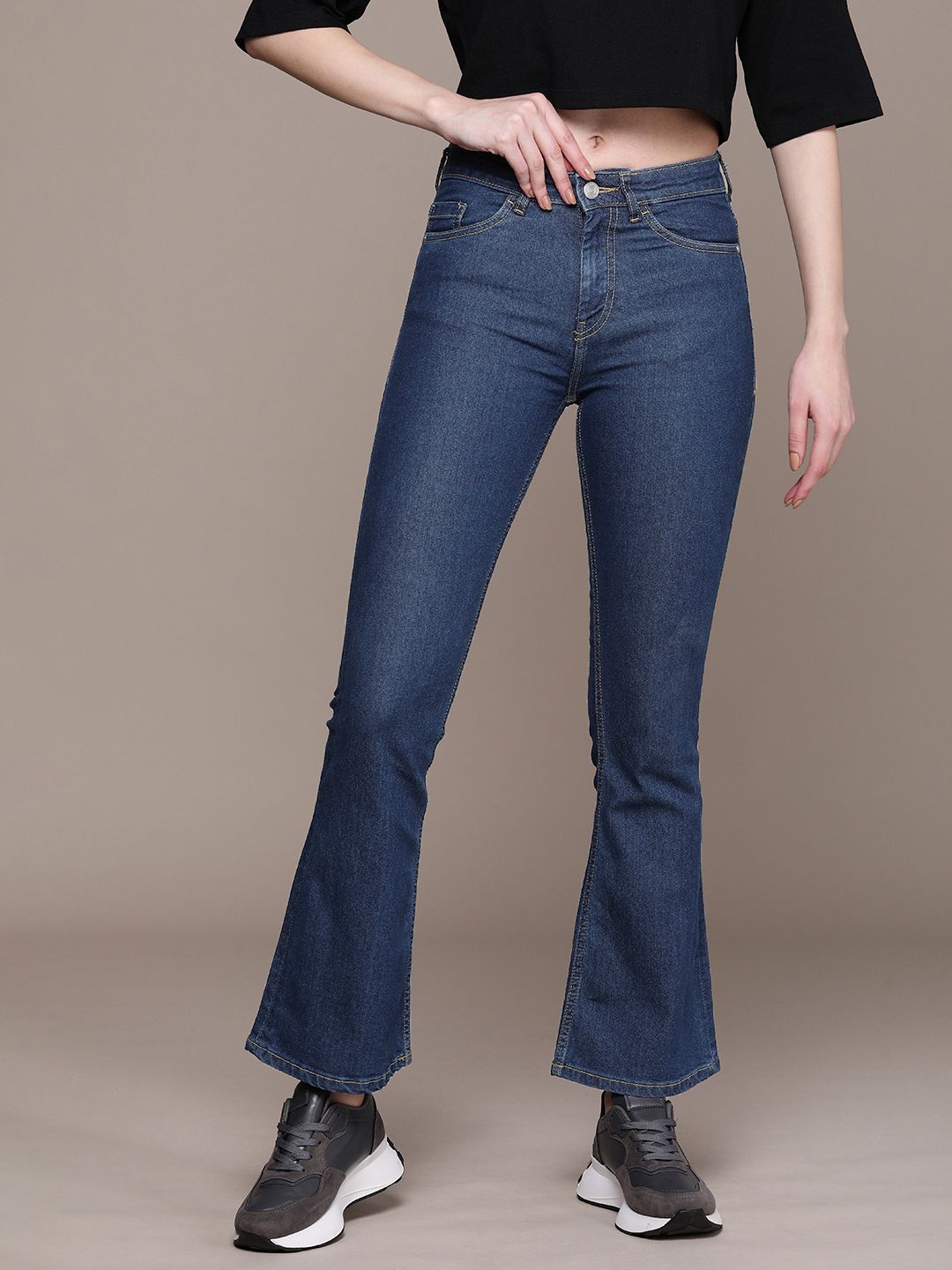 The Roadster Lifestyle Co. Women Bootcut Stretchable Jeans