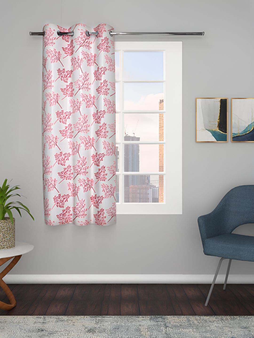 THE CONVERSION Pink Floral Window Curtain-picture-40