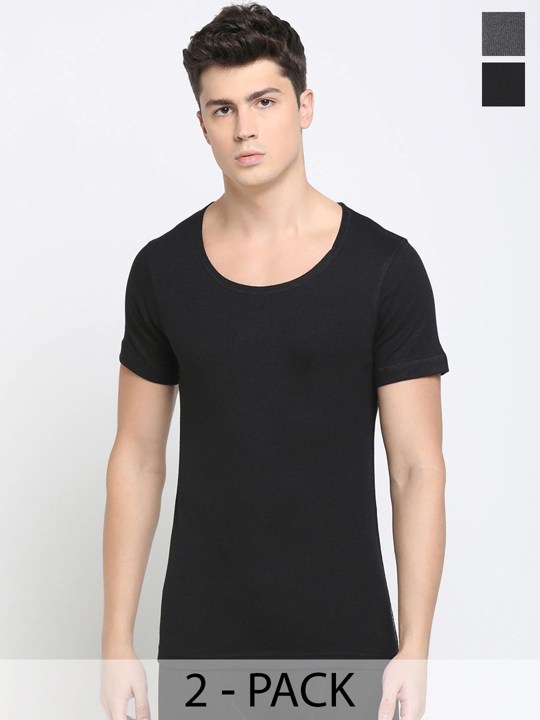Levis Pack Of 2 Round Neck Short Sleeves Thermal Tops-picture-35