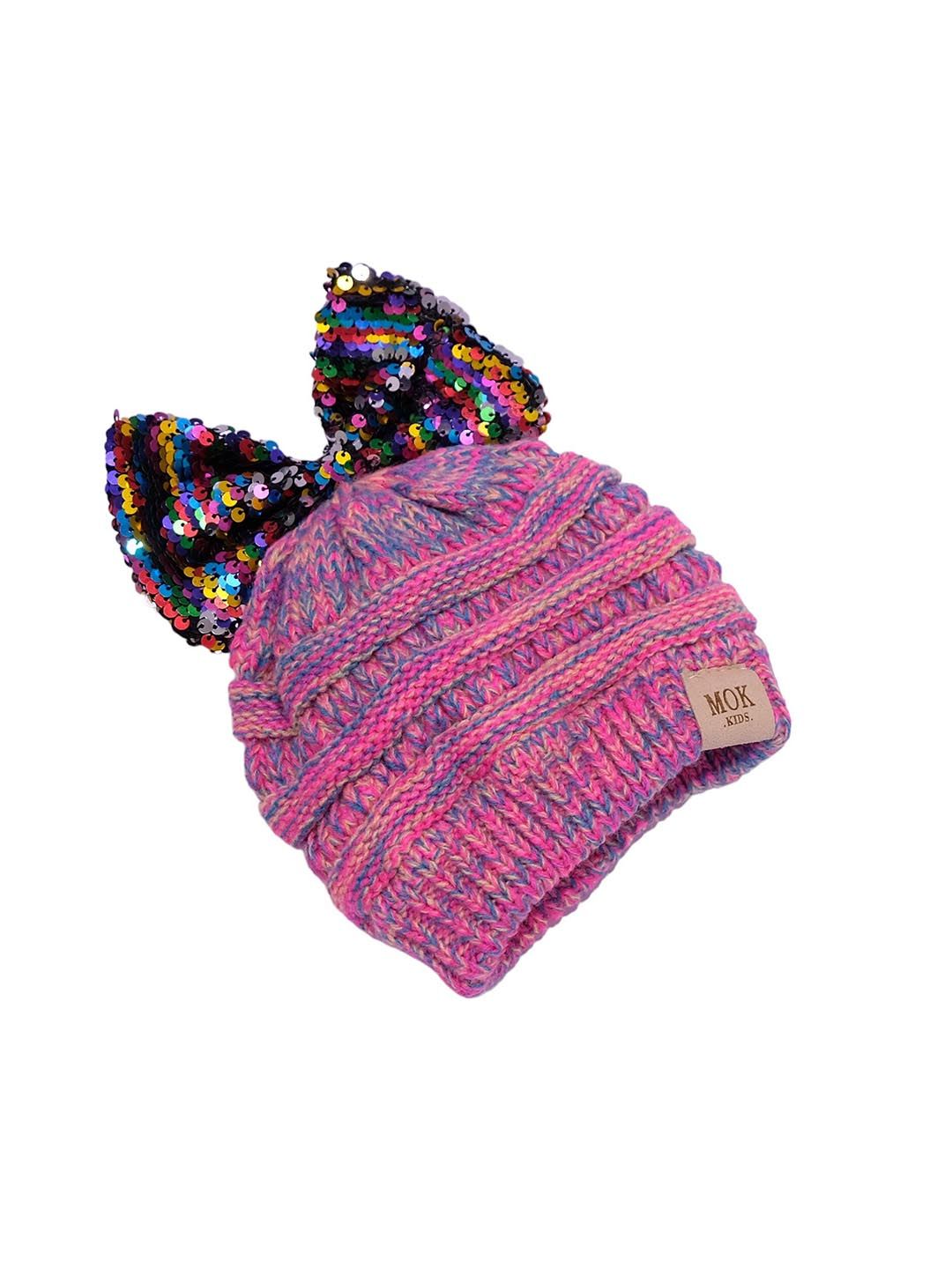 TIPY TIPY TAP Kids Self Design Woollen Beanie-image-38