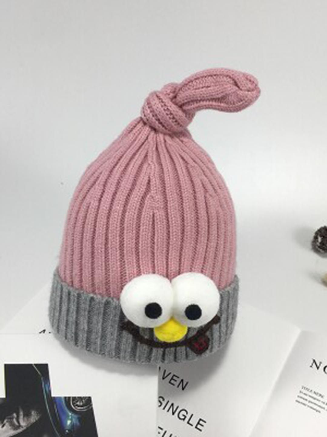 TIPY TIPY TAP Kids Self Design Woollen & Cotton Beanie Cap-image-7
