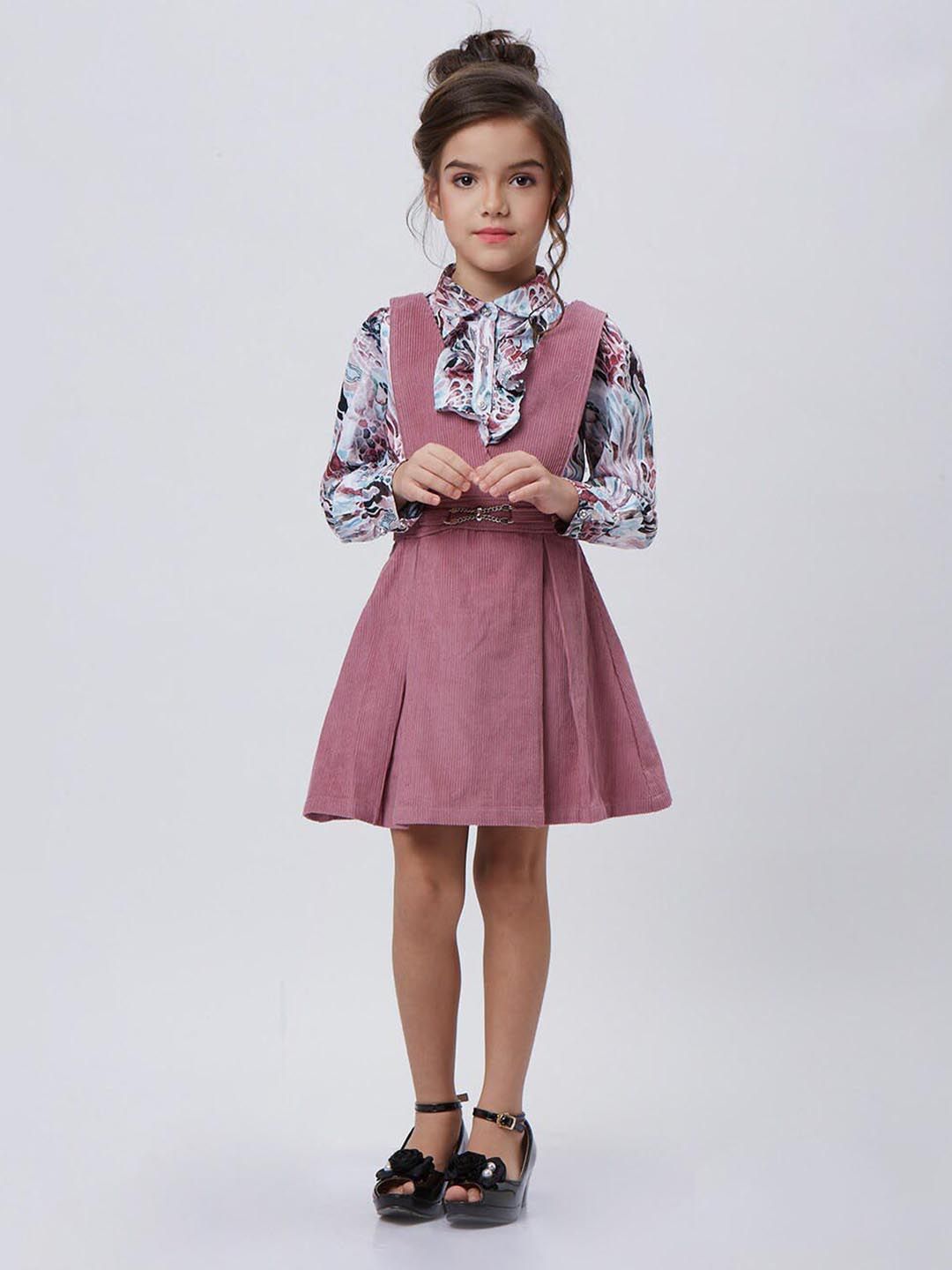 Peppermint Girls V-Neck Sleeveless Pleated Pinafore Dress-picture-15
