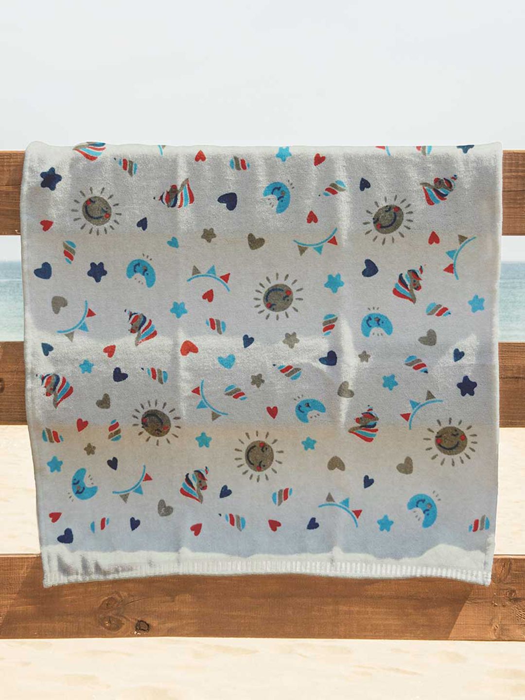 RANGOLI Grey Printed Cotton 380 GSM Bath Towel-picture-14