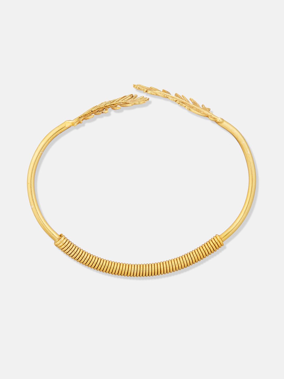 ATIBELLE Gold-Plated Leaf Shaped Jewellery Set