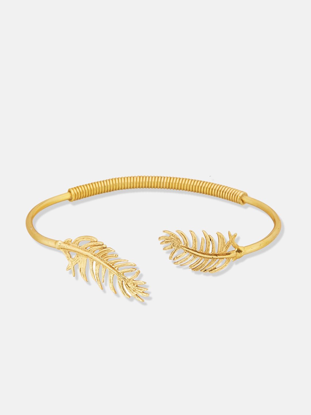 ATIBELLE Gold-Plated Leaf Shaped Jewellery Set